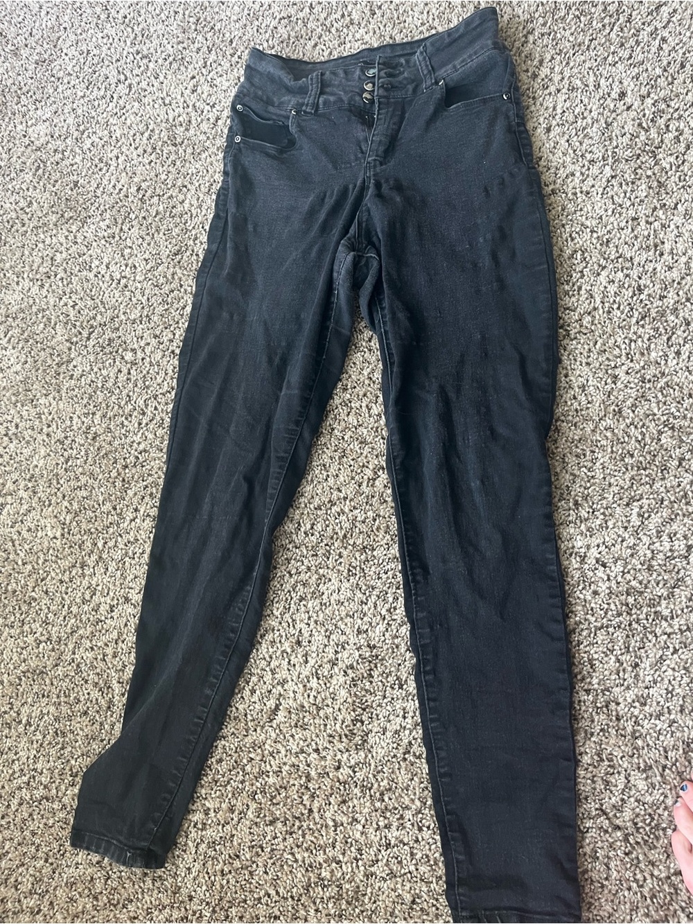 Ci Sono Washed Black Skinny Jeans